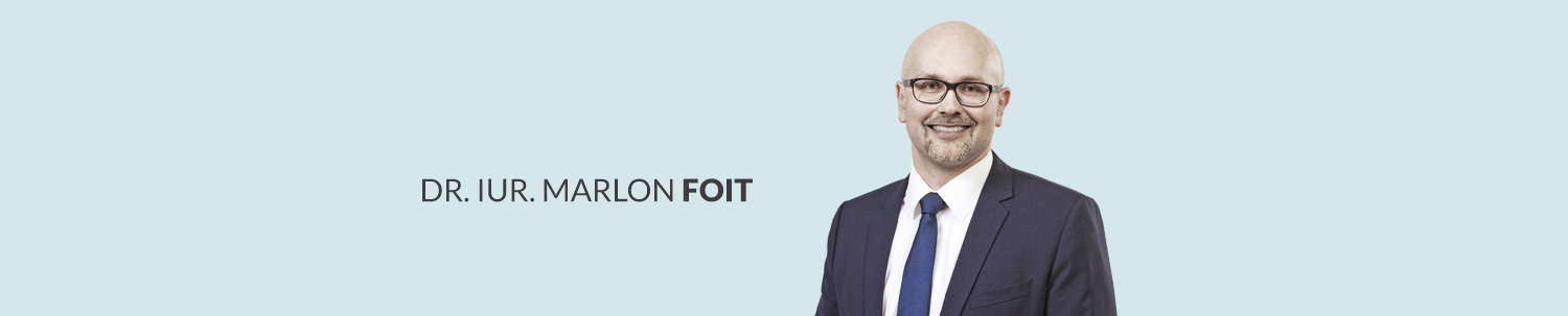 Dr. Marlon Foit, Rechtsanwalt