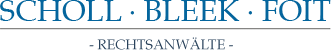 Logo Scholl Bleek Foit Rechtsanwälte
